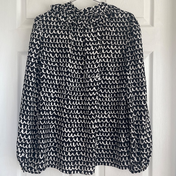 Kate Spade New York Scribble Tie Blouse Sz L NWOT - Picture 5 of 5